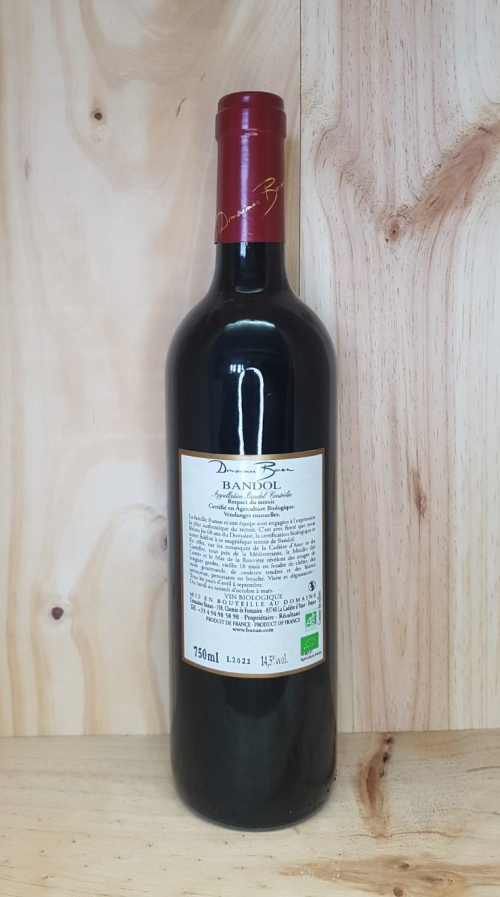 Bandol "Moulin des Costes" 2020 Domaine Bunan 75 cl (Rouge) – Image 3
