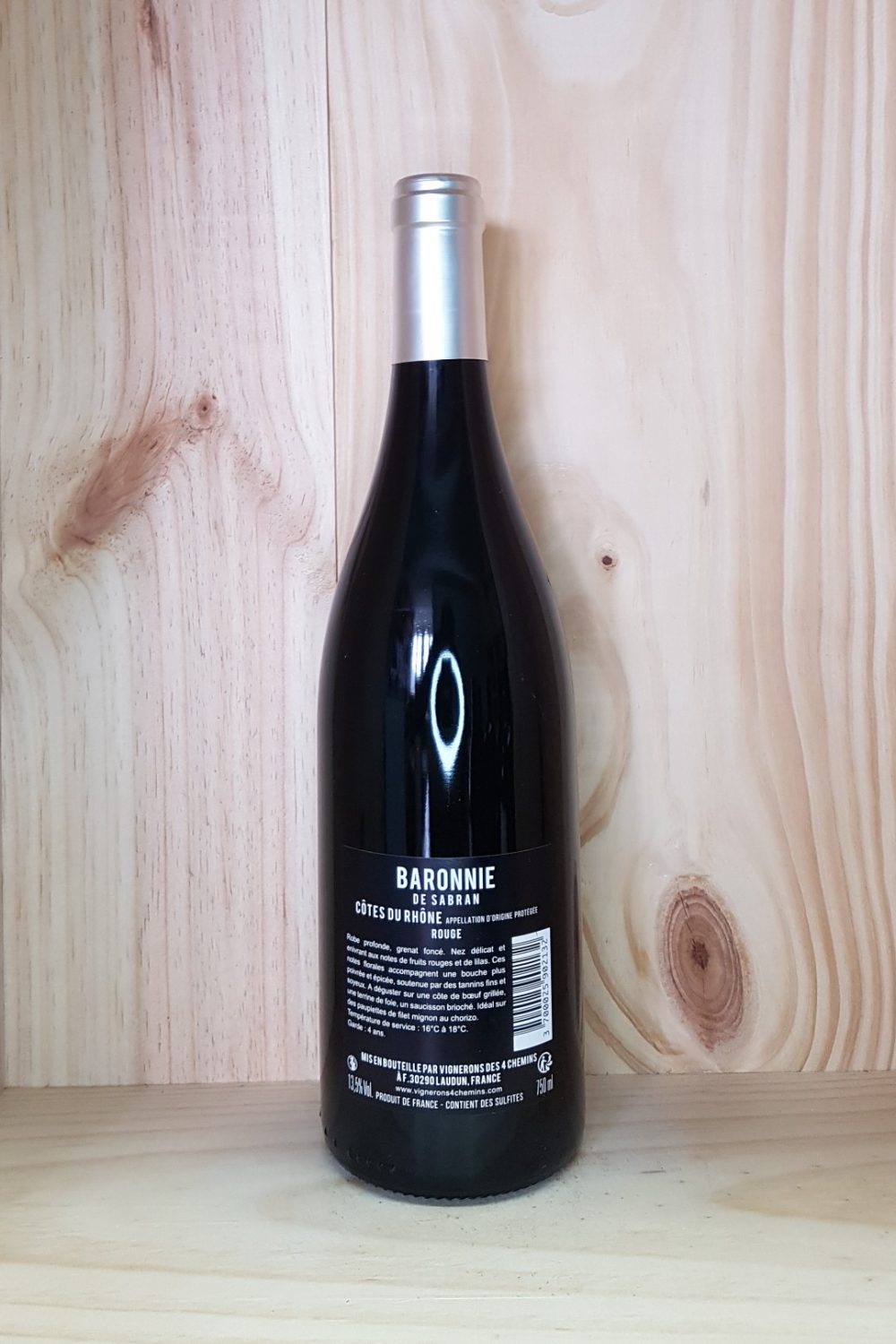 Côtes du Rhône "Baronnie de Sabran" 2022 Vignerons des 4 chemins 75 cl (Rouge) – Image 3