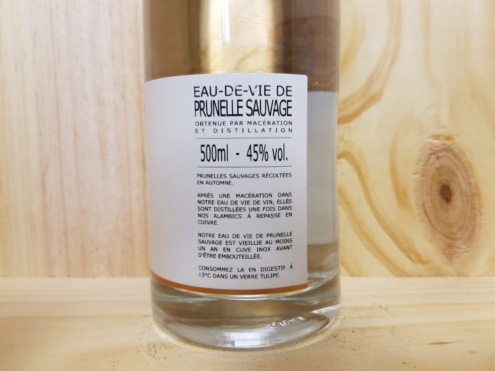 Eau-de-vie de prunelle sauvage Jean-Paul Metté 50 cl – Image 4