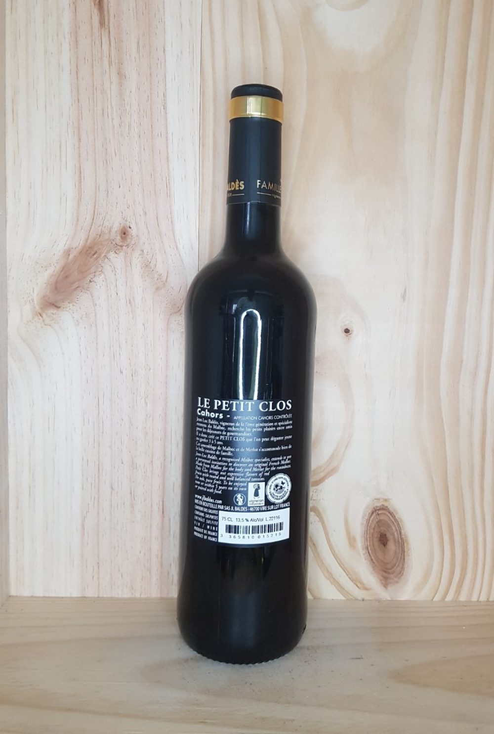 Cahors "Le petit clos" 2021 Clos Triguedina 75 cl (Rouge) – Image 3