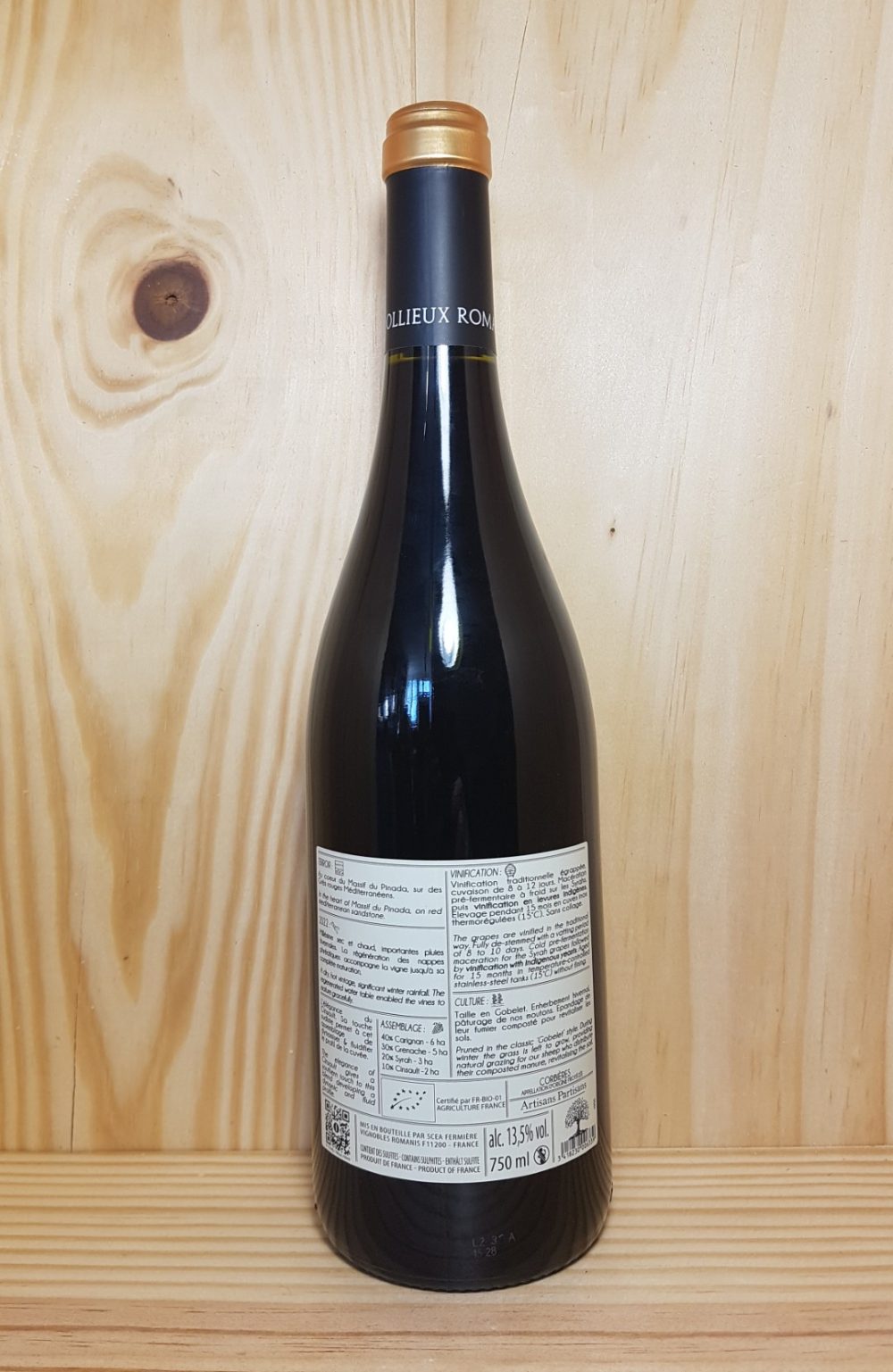 Corbières Cuvée classique 2022 Château Ollieux Romanis 75 cl (Rouge) – Image 3