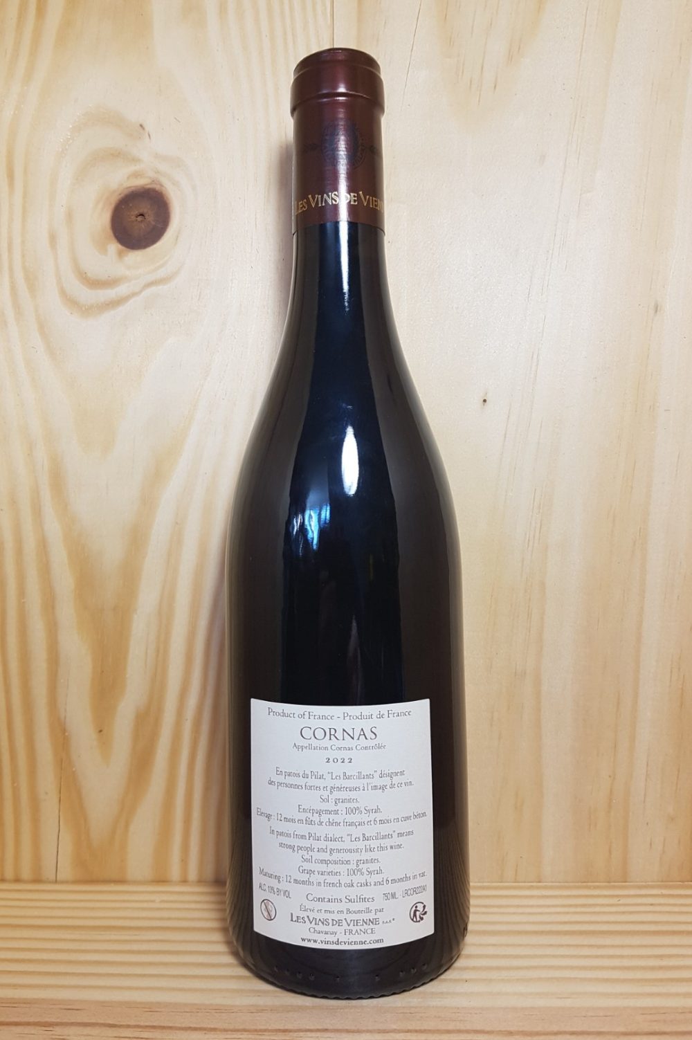 Cornas "Les Barcillants" 2022 Les Vins de Vienne 75 cl (Rouge) – Image 3
