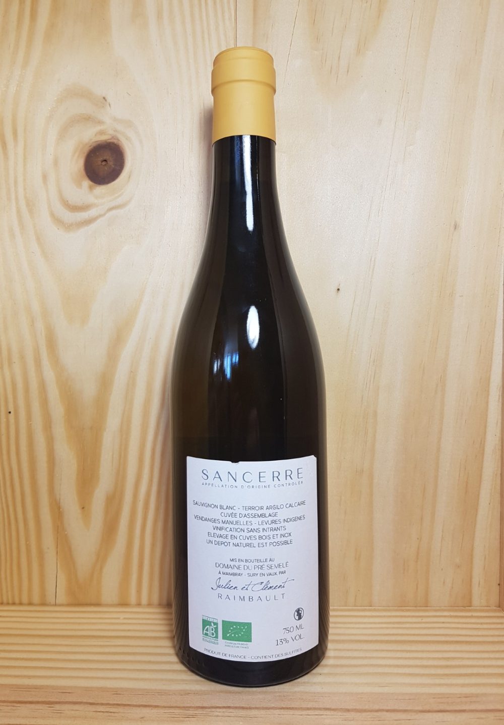 Sancerre "Mainbré" 2023 Domaine du Pré Semelé 75 cl (Blanc) – Image 3
