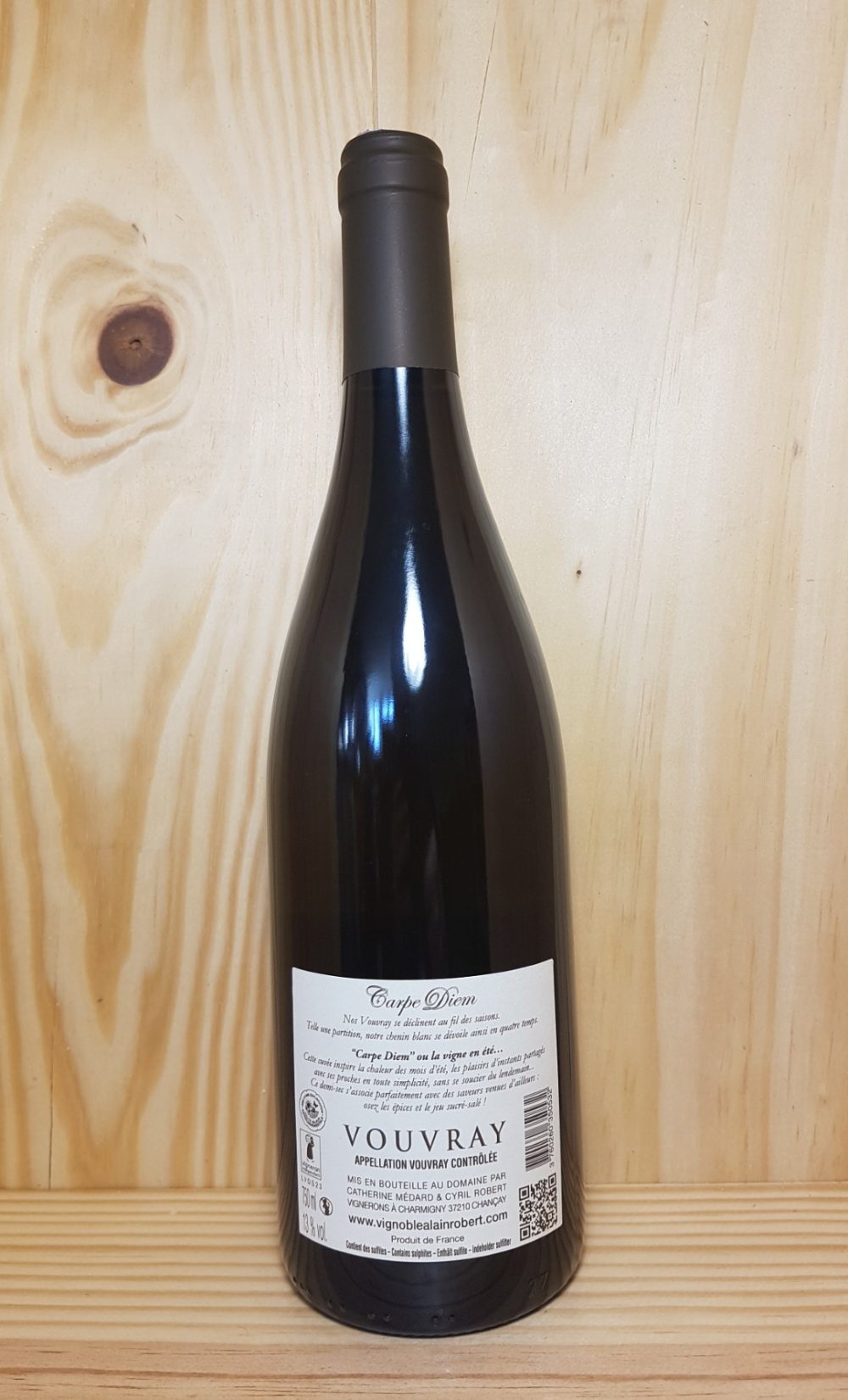 Vouvray demi-sec "Carpe diem" 2023 Vignoble Alain Robert 75 cl (Blanc) – Image 3