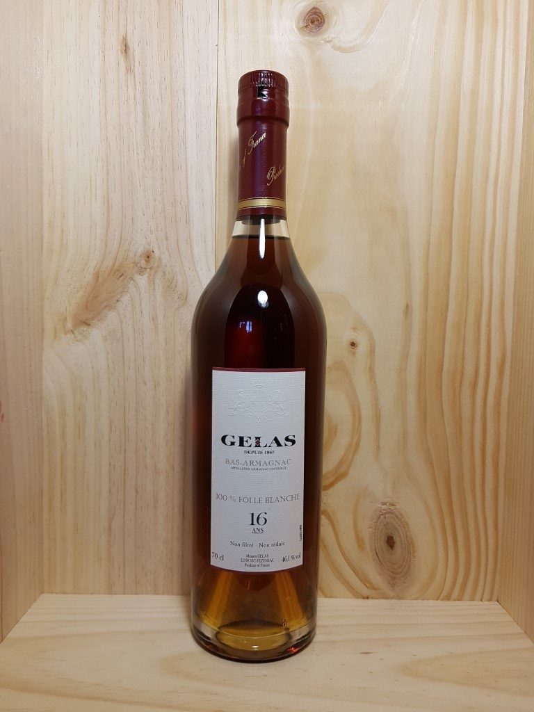 Bas-Armagnac "100 % Folle Blanche" 16 ans Maison Gelas 70 cl