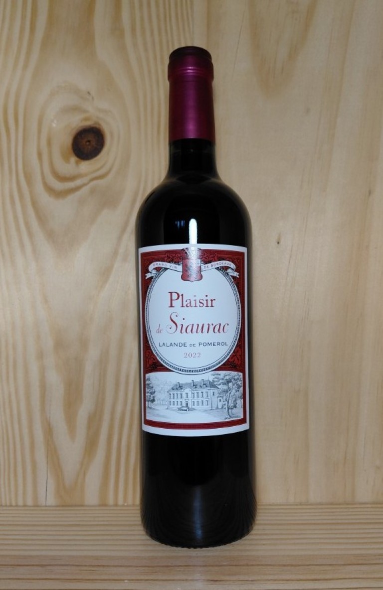 Lalande de Pomerol 2022 Plaisir de Siaurac 75 cl (Rouge)